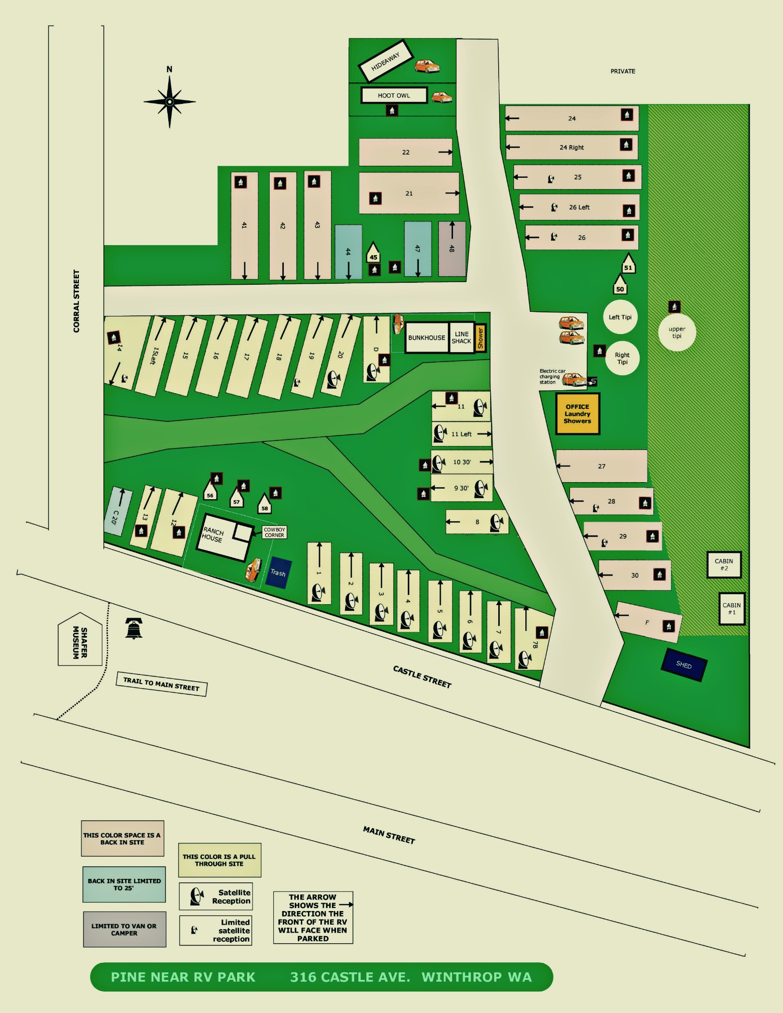 Little Pine State Park Campground Map